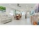 Open-concept living space with dining area and kitchen views, perfect for entertaining and Gathering gatherings at 3112 Cambridge Ave # 6, Bradenton, FL 34207