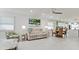 Inviting living room showcasing a comfortable seating area, adjacent to the dining and kitchen spaces at 3112 Cambridge Ave # 6, Bradenton, FL 34207