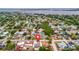 Aerial view of the neighborhood with tree coverage and waterfront views at 5307 1St Avenue Nw Dr, Bradenton, FL 34209