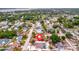 Aerial view of the home with a large backyard, pool, and convenient location at 5307 1St Avenue Nw Dr, Bradenton, FL 34209