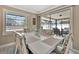 Bright dining room with view of screened lanai, offering space for Gathering meals and gatherings at 5307 1St Avenue Nw Dr, Bradenton, FL 34209