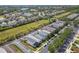 Overhead view of homes in a meticulously planned community with ponds and manicured lawns at 5532 River Sound Ter, Bradenton, FL 34208