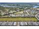 Expansive aerial view of the neighborhood featuring well-maintained homes and community green spaces at 5532 River Sound Ter, Bradenton, FL 34208