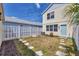 Fenced backyard featuring stepping stones and ample yard space at 5532 River Sound Ter, Bradenton, FL 34208