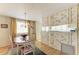 Cozy dining room with chandelier lighting and views into other rooms at 5619 Bayshore Rd # 152, Palmetto, FL 34221
