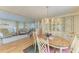 An inviting dining area with a chandelier and decorative built-in cabinet at 5619 Bayshore Rd # 152, Palmetto, FL 34221