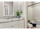 Bathroom featuring granite countertop vanity with a tub and shower at 5949 225Th E St, Bradenton, FL 34211