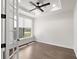 Bright office features a ceiling fan, and a window offering lots of natural light at 11214 Sandhill Preserve Dr, Sarasota, FL 34238