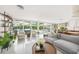 Spacious living area with comfortable seating, seamless indoor-outdoor flow, and stylish decor at 1186 Center Pl, Sarasota, FL 34236