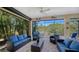 Enjoy the outdoors in this lanai, perfect for relaxing or entertaining with a beautiful view at 21287 Sandal Foot Dr, Venice, FL 34293