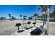 Community beach featuring a grilling area with palm trees providing a tropical vibe at 2450 Harbourside Dr # 251, Longboat Key, FL 34228