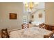 Open-concept layout showcasing the dining room and its placement with the adjacent living space at 2817 La Mancha Ct, Punta Gorda, FL 33950