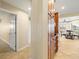 Hallway features tile flooring and cherry-colored kitchen cabinets in the background at 2817 La Mancha Ct, Punta Gorda, FL 33950