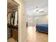 Main bedroom with tile floors and a ceiling fan at 2817 La Mancha Ct, Punta Gorda, FL 33950