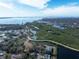 Beautiful aerial view of a waterfront community with bay views, lush greenery, and walking paths at 3847 30Th S Ave, St Petersburg, FL 33711