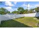 Spacious backyard with a well-maintained lawn and a privacy fence at 5001 15Th N Ave, St Petersburg, FL 33710