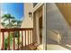 Balcony with a view of the palm trees at 7507 Preserves Ct # 7507, Sarasota, FL 34243