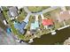 Aerial view displaying the property's boundaries, highlighting waterfront access and prime location at 10616 Ayear Rd, Port Charlotte, FL 33981