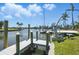 Picturesque canal view featuring a private boat dock perfect for waterfront living at 10616 Ayear Rd, Port Charlotte, FL 33981