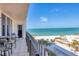 Balcony with ocean view, perfect for relaxation at 1212 Benjamin Franklin Dr # 708, Sarasota, FL 34236
