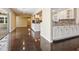 A spacious, naturally lit living space with a seamless flow into a modern kitchen area at 1248 Northport Dr, Sarasota, FL 34242