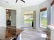 Inviting dining area with sliding glass doors to the lanai and views of the backyard at 12628 Daisy Pl, Bradenton, FL 34212