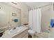 Well-maintained bathroom with a shower-tub combination and a vanity with ample counter space at 1343 Glendale W Cir # 216, Sarasota, FL 34232