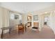 Open dining area with views to the kitchen, enhancing the home's appeal at 1343 Glendale W Cir # 216, Sarasota, FL 34232