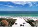 Breathtaking ocean view from this beachfront property, showcasing white sands and clear blue waters at 1500 Cove Ii Pl # 524, Sarasota, FL 34242