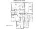 Second-floor plan displaying bedrooms, bathrooms, closets, and hallway layout for a comprehensive view at 2563 Loma Linda St, Sarasota, FL 34239