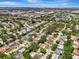 Aerial view of a suburban neighborhood showcasing various homes, trees and landscaping at 2924 Valley Forge St, Sarasota, FL 34231