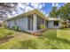 Well-maintained backyard featuring a screened-in porch perfect for outdoor relaxation and entertaining at 361 Whitfield Ave, Sarasota, FL 34243