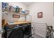 Well-equipped laundry room boasts a modern washer, dryer, and functional countertop at 5727 Oak Bridge Ct, Bradenton, FL 34211