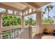 Well-maintained exterior stairwell, offering access to upper-level homes at 7334 Regina Royale # 74, Sarasota, FL 34238