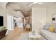 Open concept living room with kitchen view, with an attractive modern design at 777 N Ashley Dr # 1712, Tampa, FL 33602
