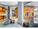 Elegant building lobby features comfortable seating, and wood paneled decor at 777 N Ashley Dr # 1712, Tampa, FL 33602