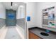 Modern mail room with secure mailboxes, recycling, and community information board at 777 N Ashley Dr # 1712, Tampa, FL 33602