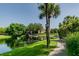Scenic view of a beautiful pond with a charming bridge and lush greenery at 10265 Gandy N Blvd # 1004, St Petersburg, FL 33702
