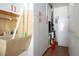 Well organized garage with sink, cabinets, and extra storage space at 1315 Bottlebrush Dr, Bradenton, FL 34208