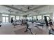 Large gym with modern equipment and floor to ceiling windows at 15332 Serene Shores Loop St, Bradenton, FL 34211