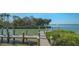 Waterfront dock showcasing a picturesque view and easy access to boating activities, surrounded by lush greenery at 1540 Hillview Dr, Sarasota, FL 34239