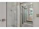 Residential elevator showcasing a convenient and accessible feature, with a glimpse into the home's stylish interior at 1540 Hillview Dr, Sarasota, FL 34239
