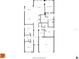 Black and white floor plan showing the layout of the home, including rooms and dimensions at 17502 Savory Mist Cir, Bradenton, FL 34211