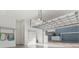 Spacious garage with an open door, showcasing ample storage space and a clean, well-lit interior at 319 Compass Point Dr # 201, Bradenton, FL 34209