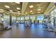 Well-equipped gym with modern machines, large windows, and stunning views for an active lifestyle at 319 Compass Point Dr # 201, Bradenton, FL 34209