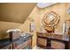 An attractive bathroom showcases unique sink, mirror, and fixtures at 548 Beach Rd # 540A, Sarasota, FL 34242