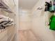 Walk-in closet with wire shelving for optimal organization and storage at 6102 Penny Ln, Bradenton, FL 34207