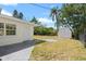 Well maintained backyard with shed and white privacy fence at 6732 Washington Pl, Bradenton, FL 34207