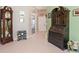 Spacious foyer featuring tile flooring, decorative furnishings, and neutral wall tones at 6748 Hickory Hammock Cir, Bradenton, FL 34202