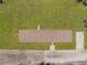 Straight down aerial view of a single-story home and lawn at 8414 Sweden Blvd, Punta Gorda, FL 33982